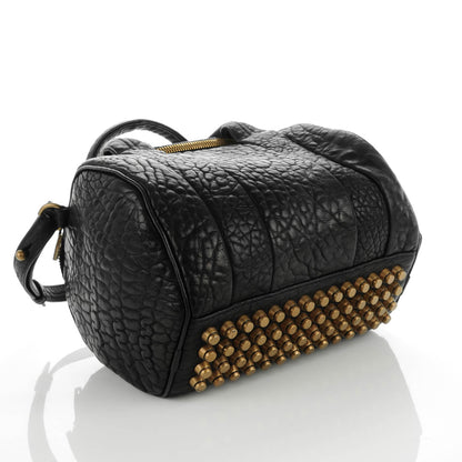 Alexander Wang Pebbled Lambskin Rockie Black Antique Brass Hardware 4 of 8