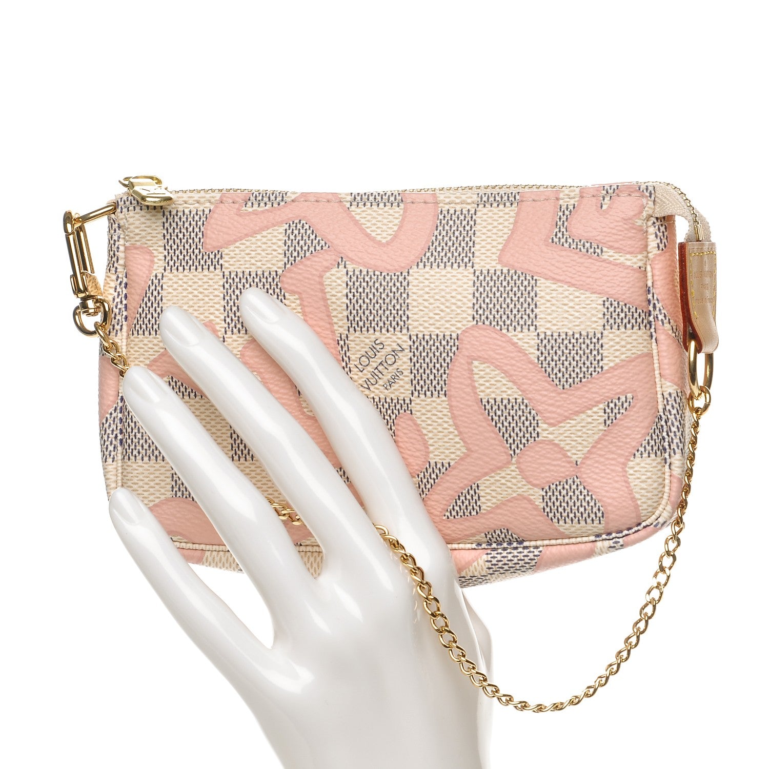 Louis Vuitton Damier Azur Tahitienne Mini Pochette Accessories 2 of 8