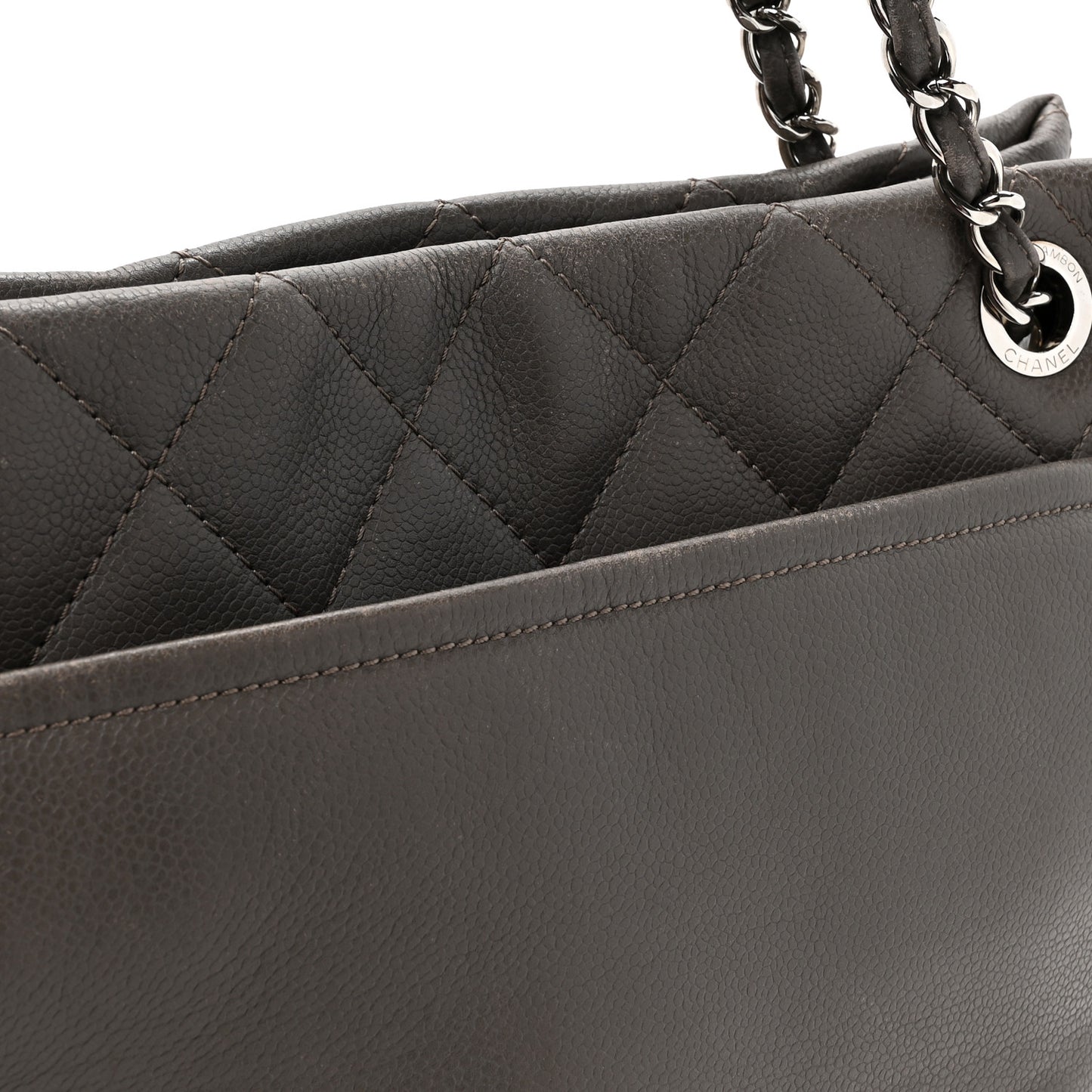 Caviar Timeless CC Soft Tote Dark Grey