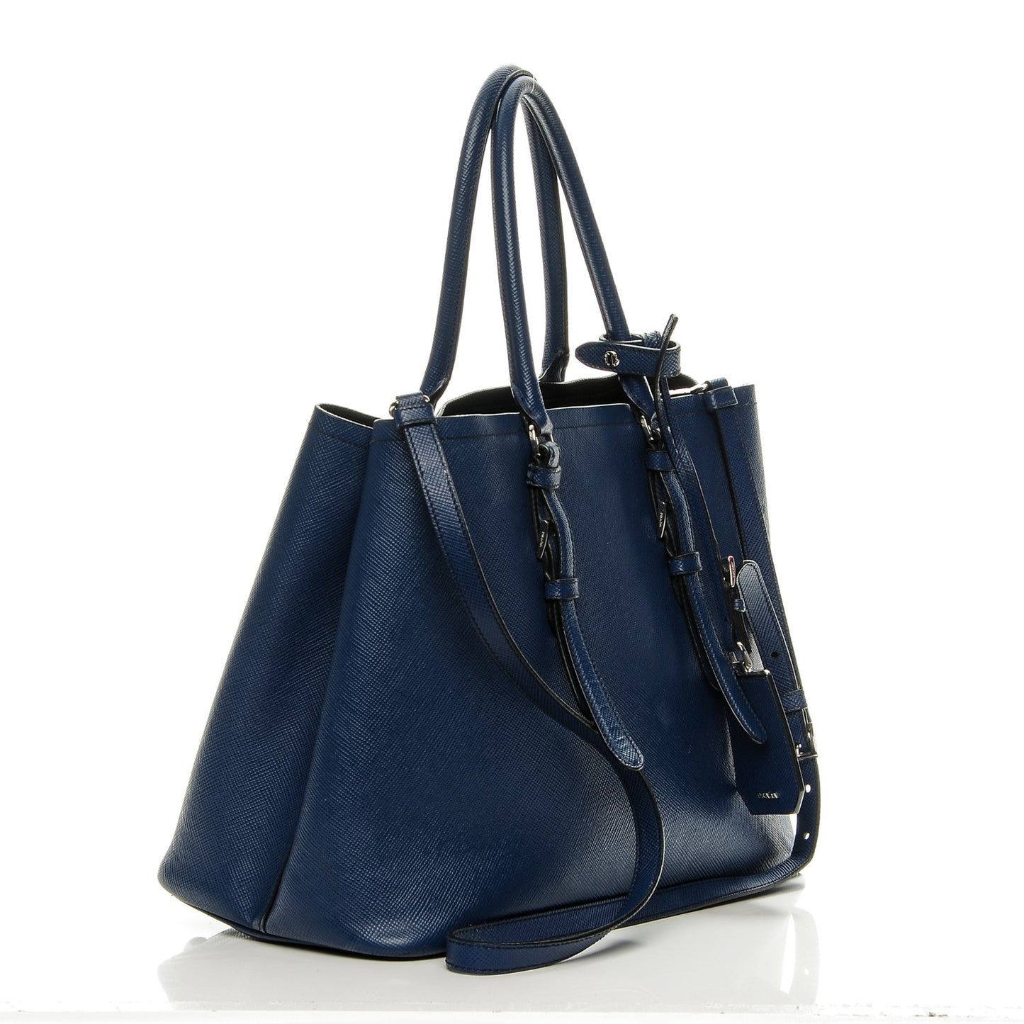 Saffiano Cuir Medium Double Handle Tote Inchiostro