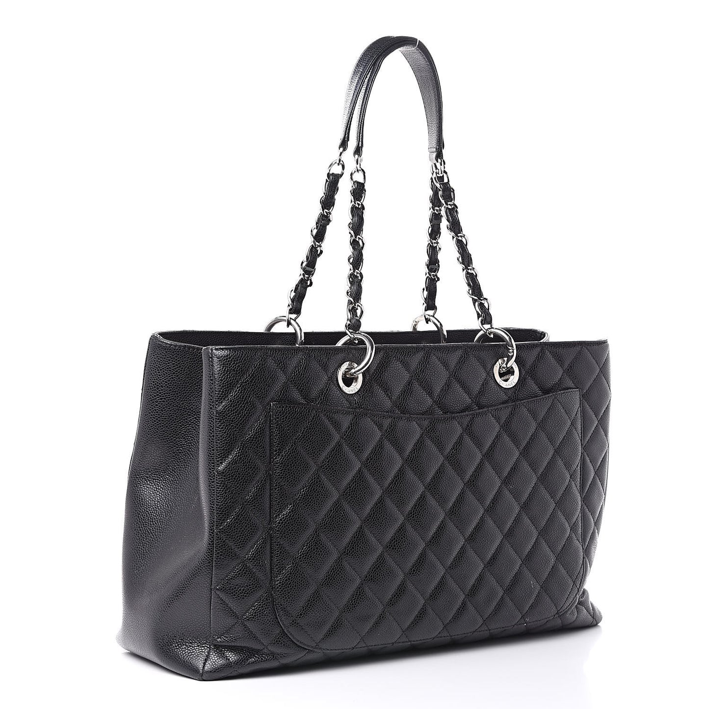 Caviar Quilted XL Grand Shopping Tote GST Black