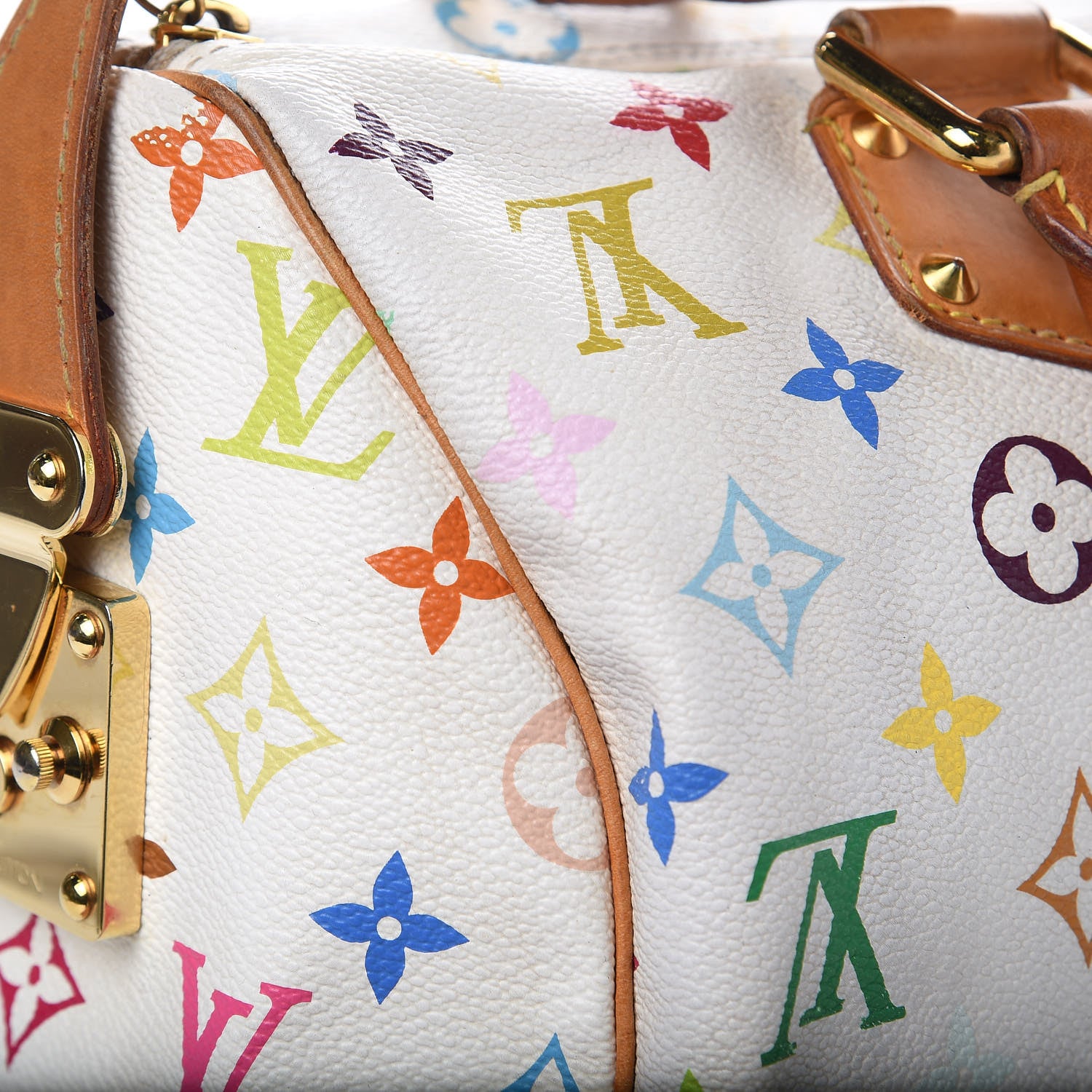 Louis Vuitton Monogram Multicolor Speedy 30 White 10 of 18