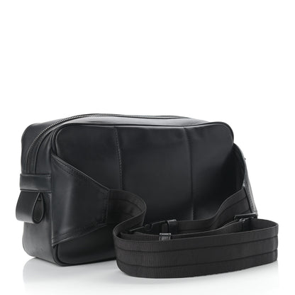 Bottega Veneta Perforated Calfskin Leggero Intrecciato Belt Bag Black 3 of 13