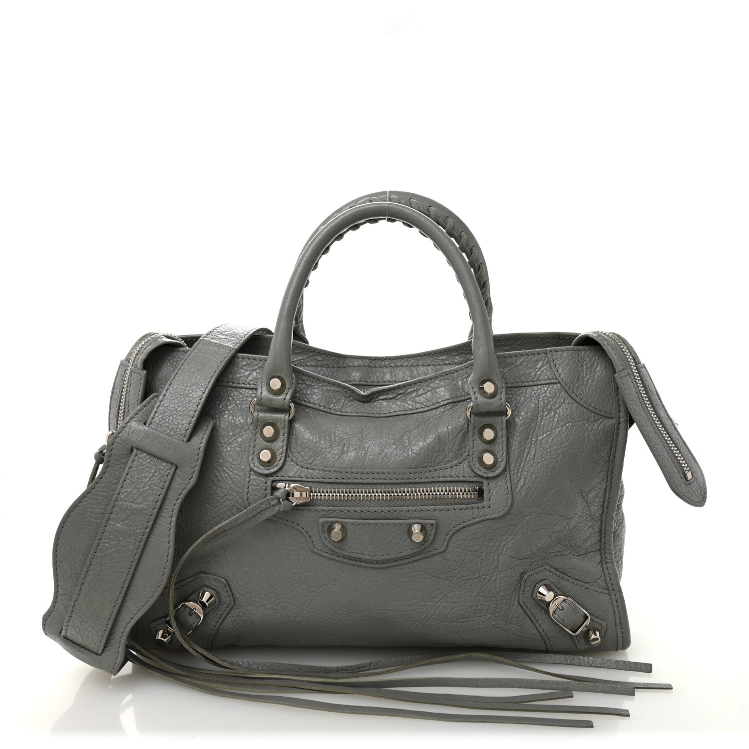 Balenciaga Agneau Classic Silver Hardware S City Gris Haussmannien 1 of 11