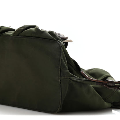 Prada Nylon Vela Small Backpack Dark Green 10 of 10