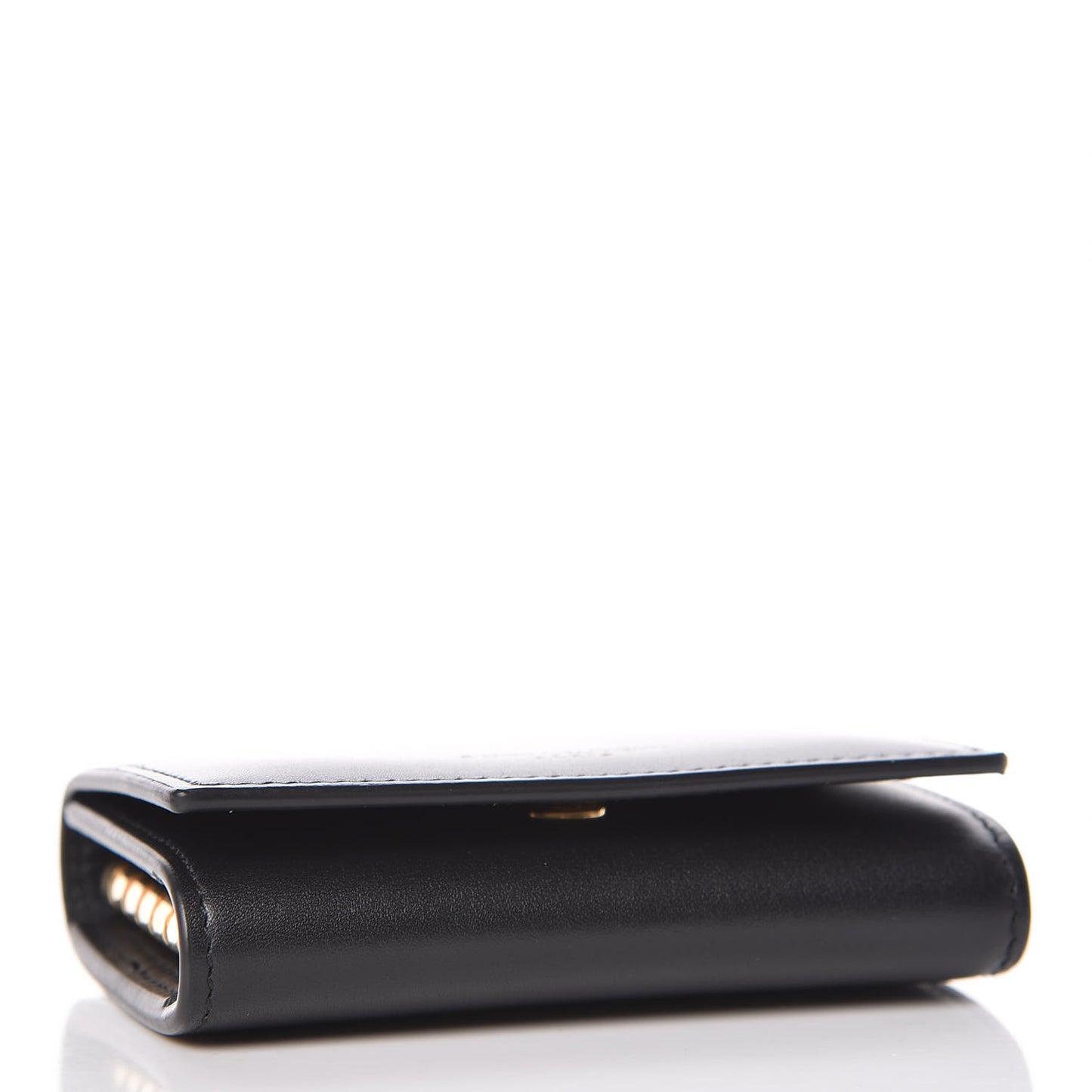 Calfskin Key Holder Pouch Black