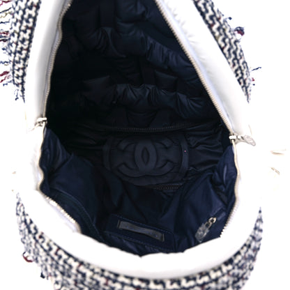 Chanel Nylon Tweed Coco Neige Small Doudoune Backpack Ivory 5 of 12