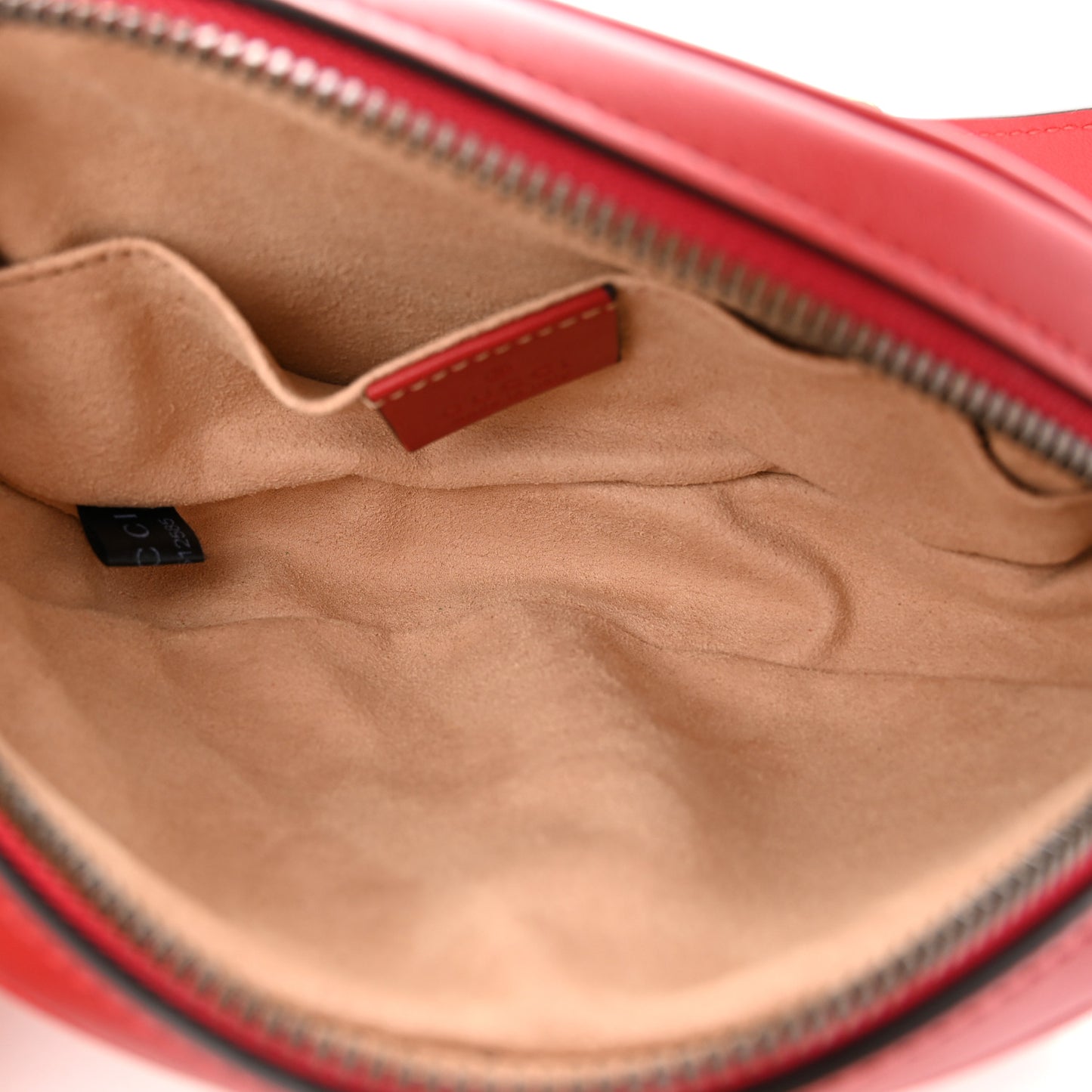 Calfskin Matelasse GG Marmont Belt Bag 85 34 Hibiscus Red