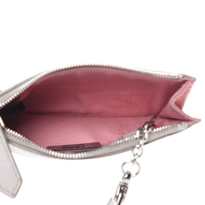 Fendi Vitello Elite Crystal Eye Monster Coin Pouch Key Case Grigio Polvere Ribes Multicolor 5 of 8