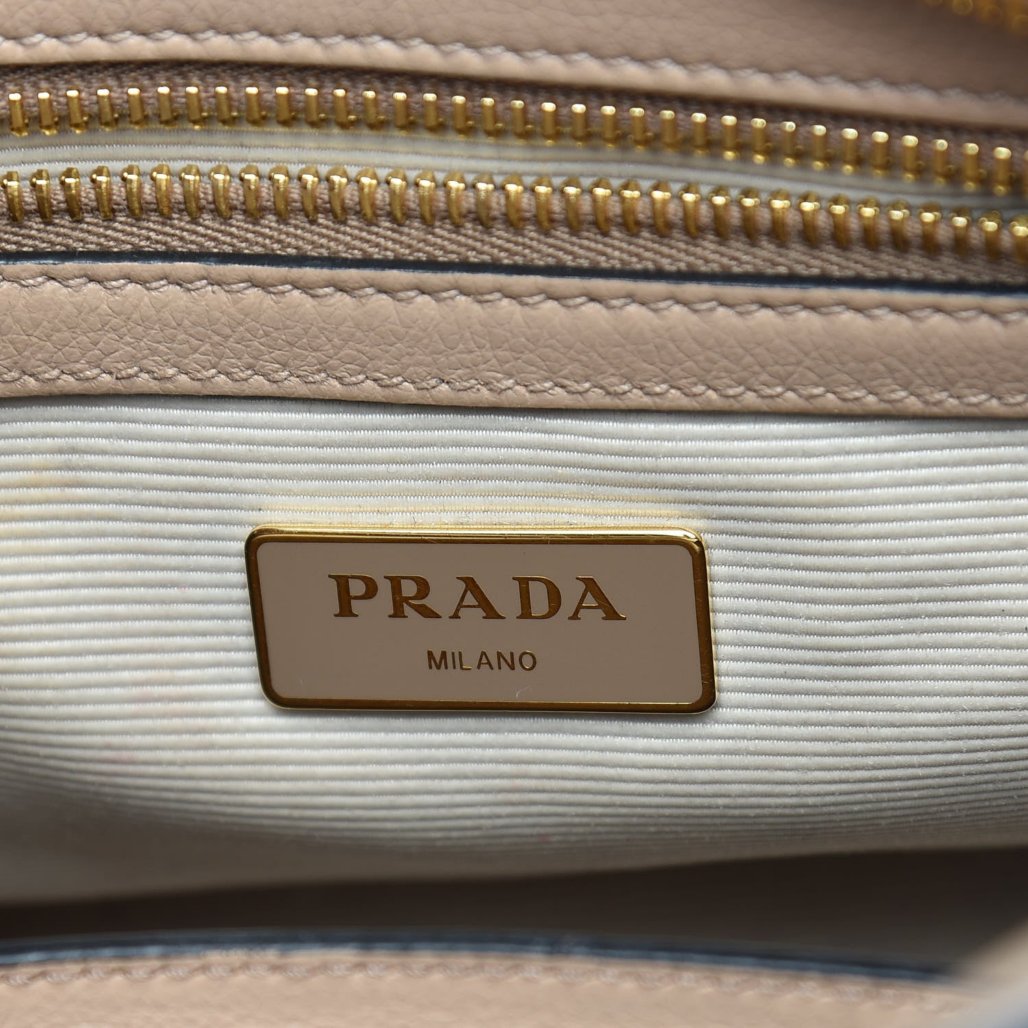 Prada Glace Calfskin Shoulder Bag Cammeo 7 of 12