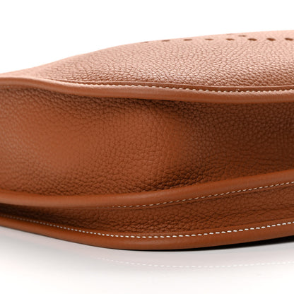 Hermes Taurillon Clemence Evelyne III PM Gold 9 of 12