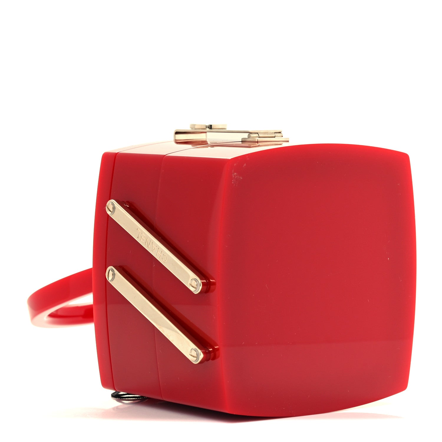 Chanel Plexiglass Evening in L'Atelier Minaudiere Jewelry Box Red
