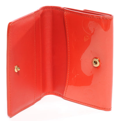 Louis Vuitton Vernis Ludlow Wallet Orange Sunset 6 of 7