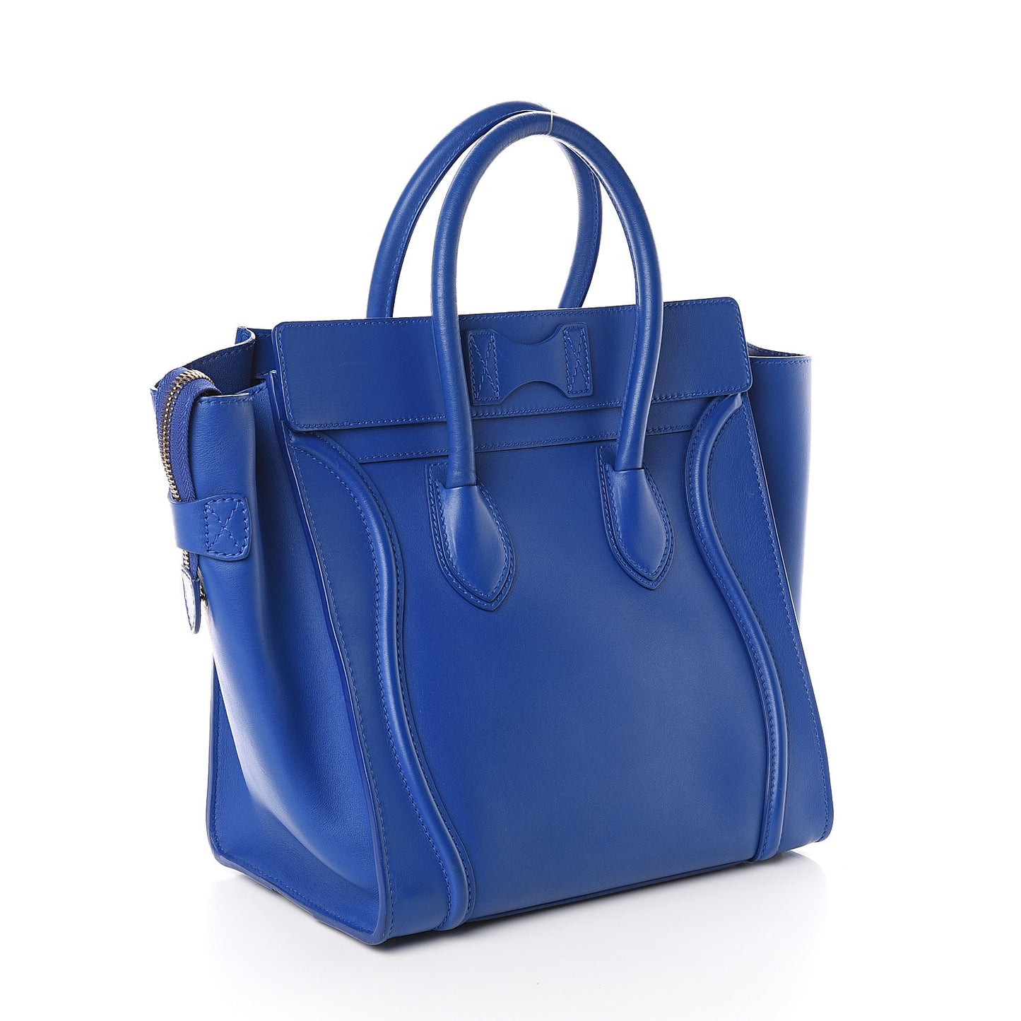 Smooth Calfskin Mini Luggage Royal Blue