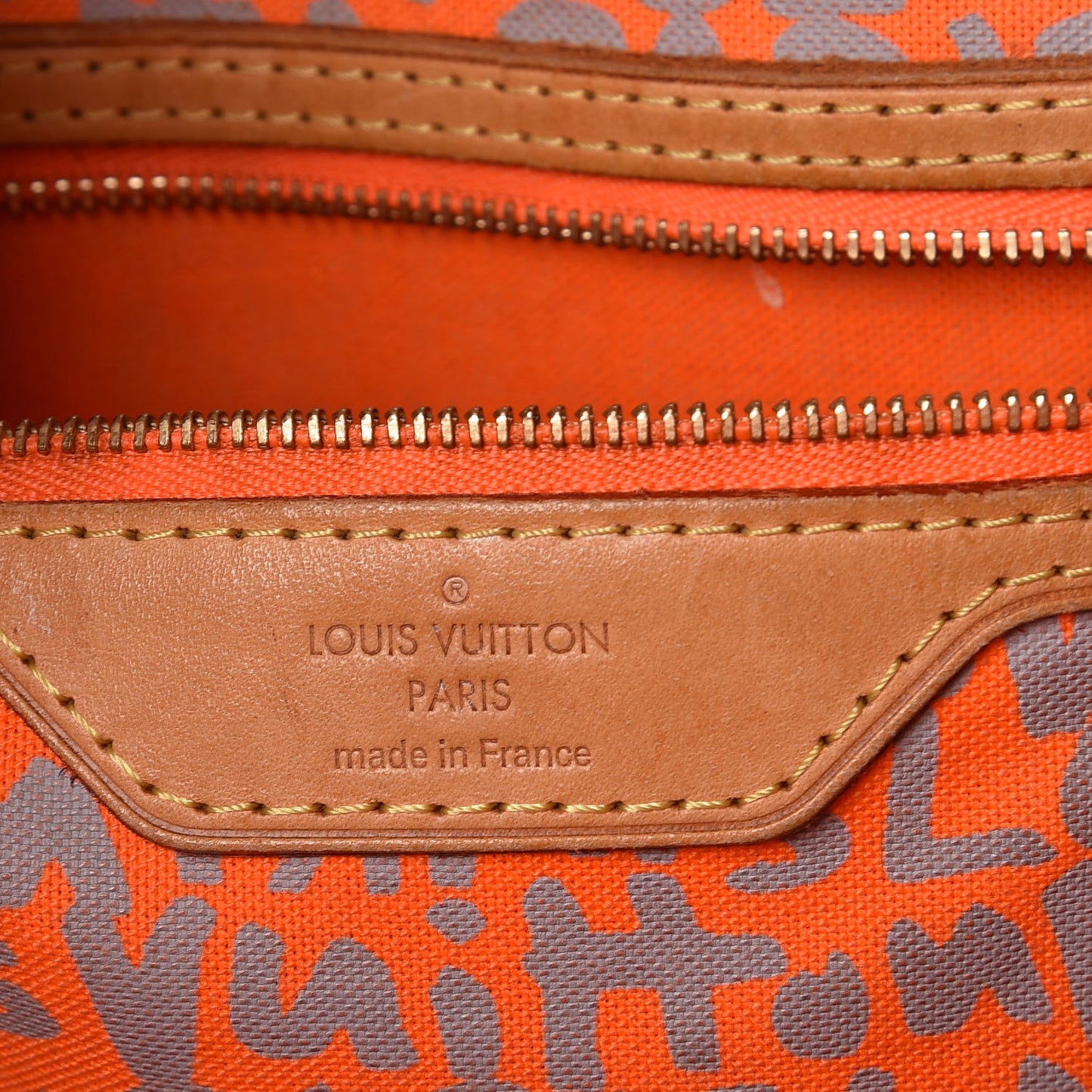 Monogram Graffiti Neverfull GM Orange