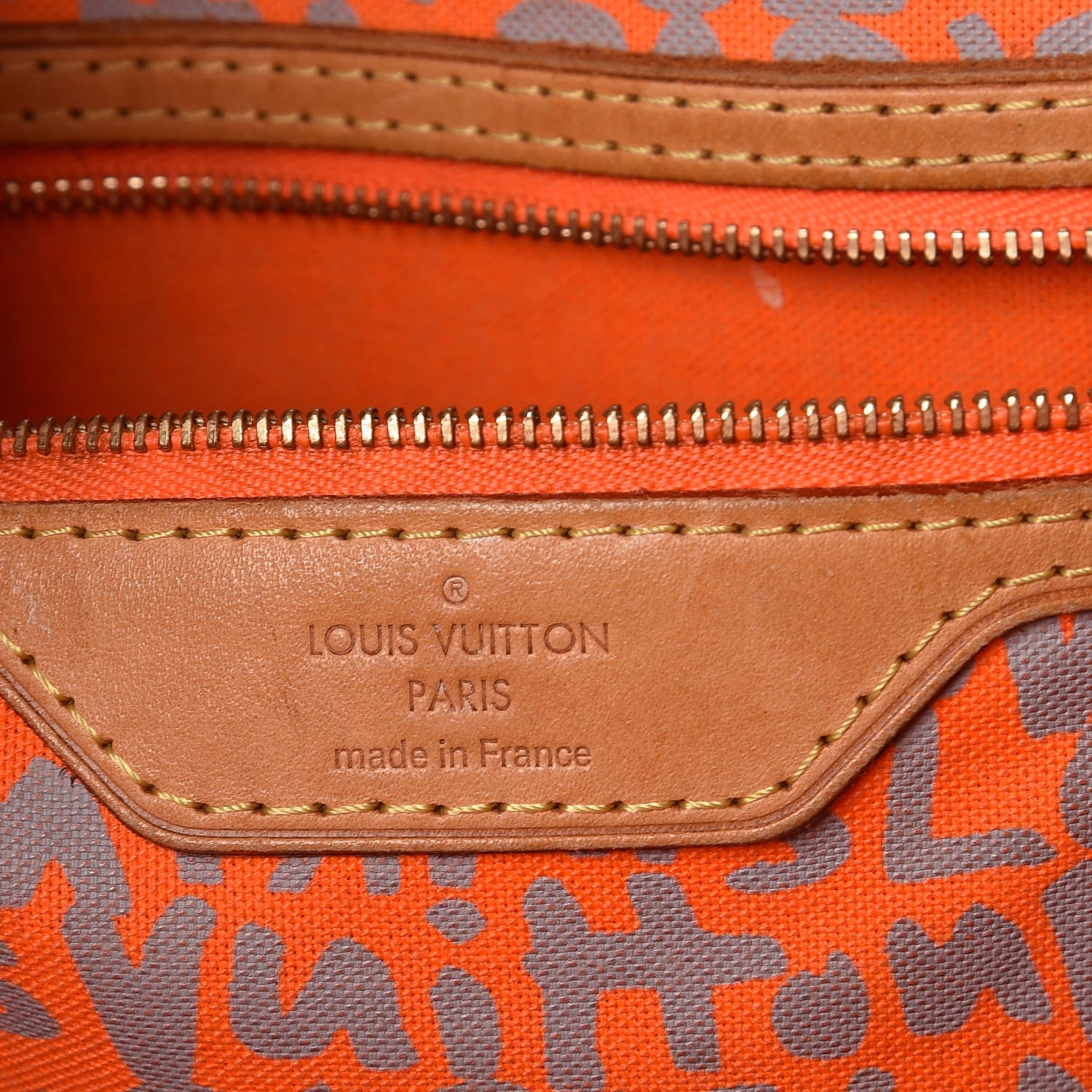 Louis Vuitton Monogram Graffiti Neverfull GM Orange 6 of 15