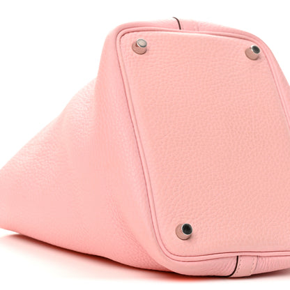 Hermes Taurillon Clemence Picotin Lock 18 PM Rose Sakura 9 of 14