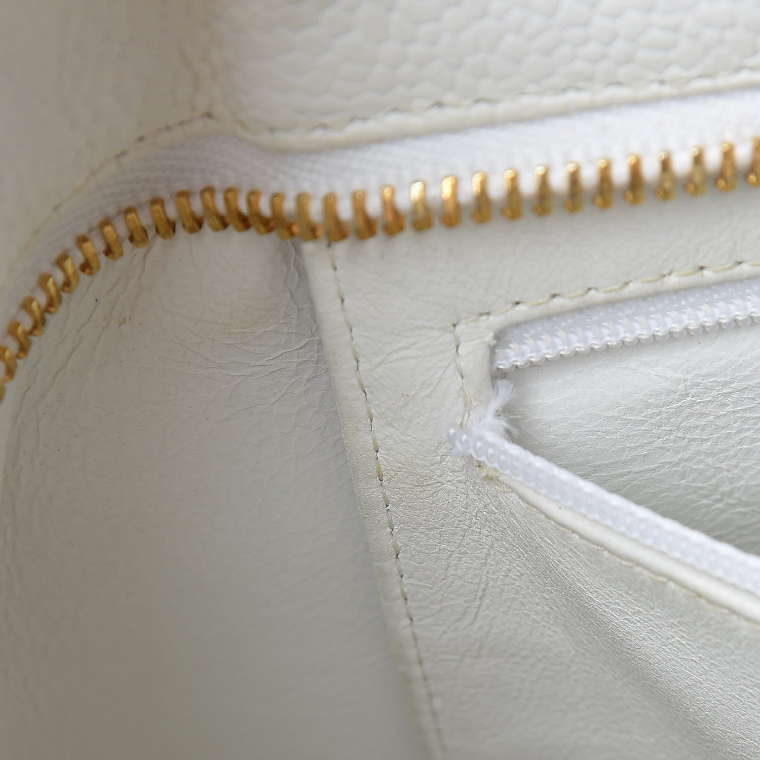 Chanel Caviar Quilted Medallion Tote White 9 of 19