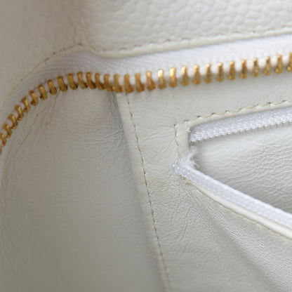 Chanel Caviar Quilted Medallion Tote White 9 of 19