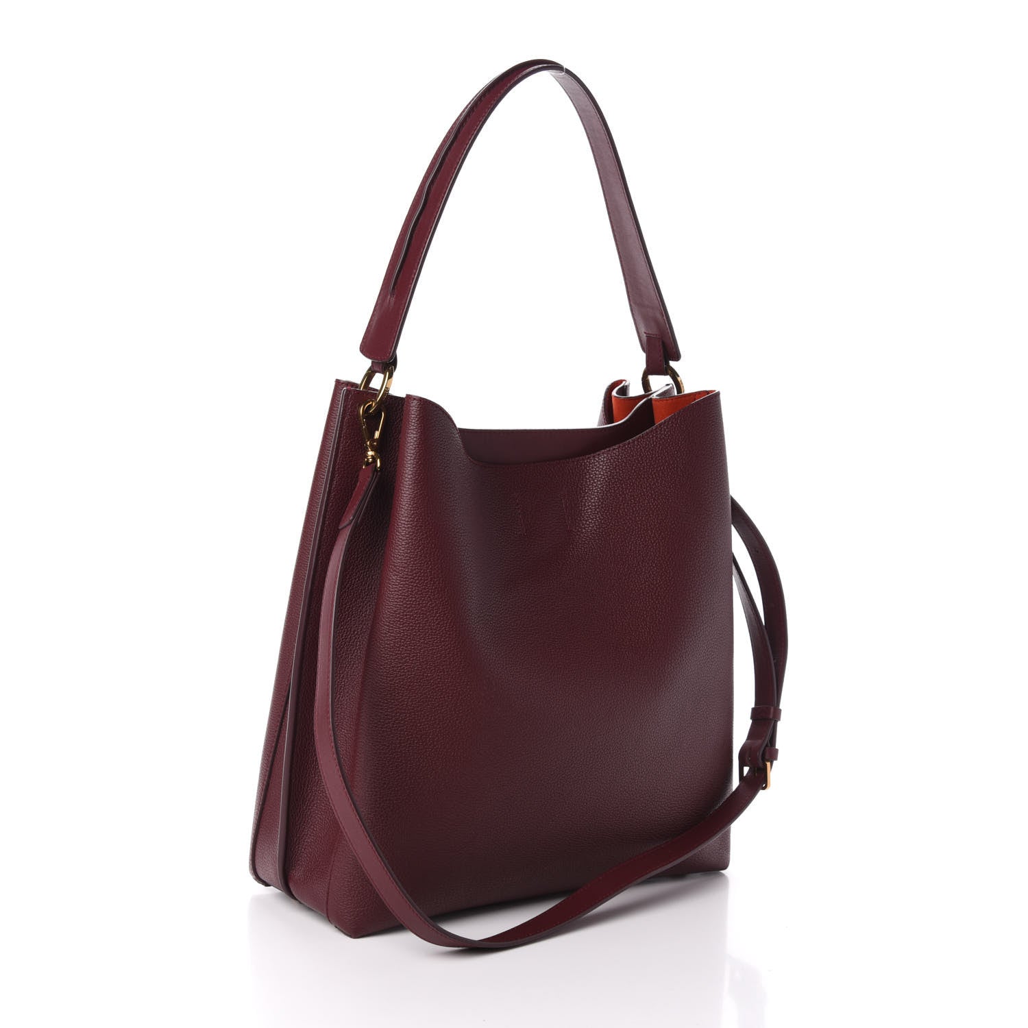 MCM Grained Calfskin Large Milla Hobo Rustic Brown 3 of 8