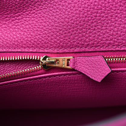Hermes Togo Kelly Retourne 25 Rose Pourpre 12 of 30