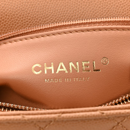 Chanel Caviar Quilted Small Coco Chain Handle Flap Brown 6 of 10