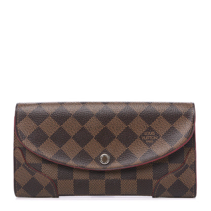 Louis Vuitton Damier Ebene Caissa Wallet Cherry 1 of 8