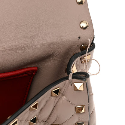 Valentino Garavani Nappa Small Rockstud Spike Shoulder Bag Poudre 11 of 11