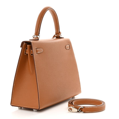 Hermes Epsom Kelly Sellier 25 Gold 3 of 11
