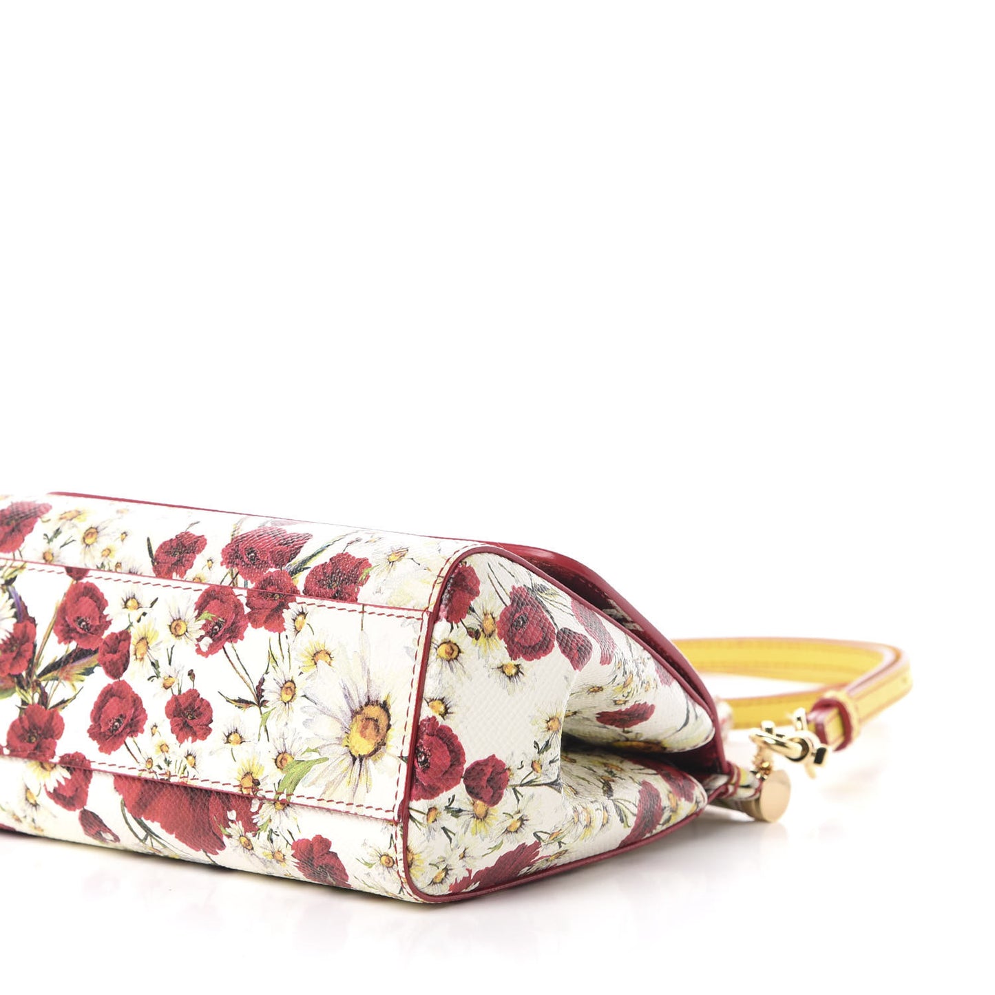 Dauphine Floral Print Small Miss Sicily Satchel White Multicolor