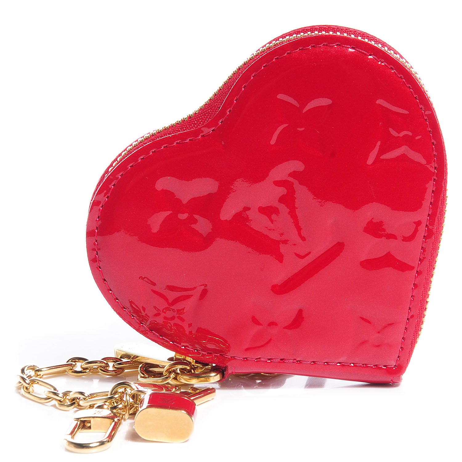 Louis Vuitton Vernis Coeur Heart Coin Purse Pomme D'Amour 1 of 23