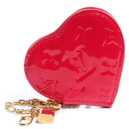 Louis Vuitton Vernis Coeur Heart Coin Purse Pomme D'Amour 1 of 23