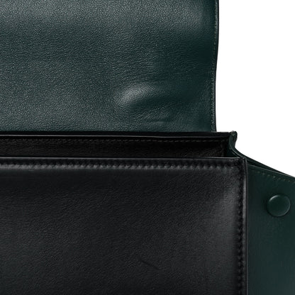 Celine Smooth Calfskin Medium Trapeze Bottle Green 13 of 14