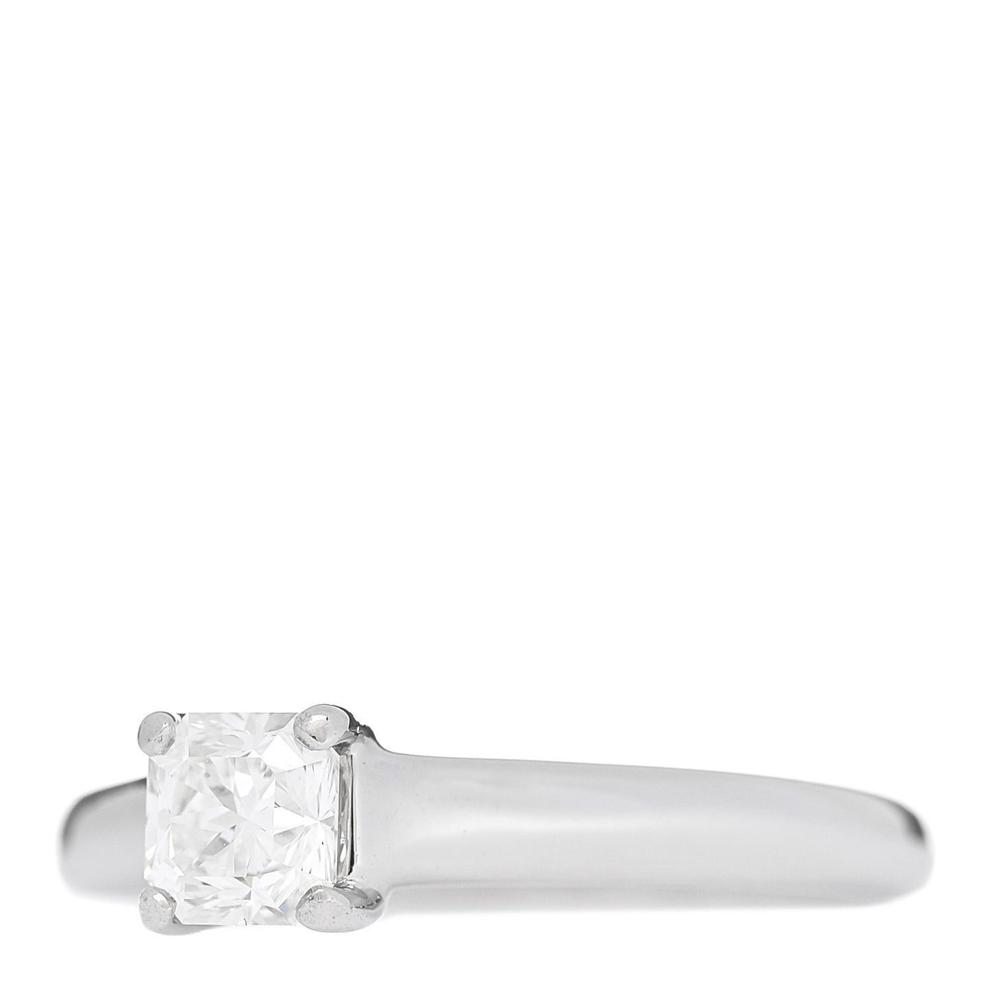 Platinum Diamond .54ct Solitaire Lucida Engagement Ring 54 6.75