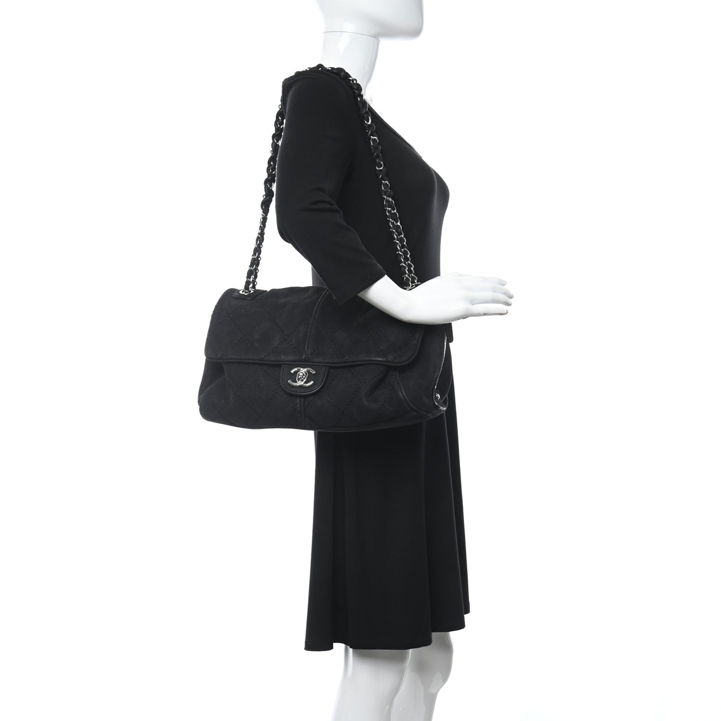 Suede Ultimate Stitch Flap Black