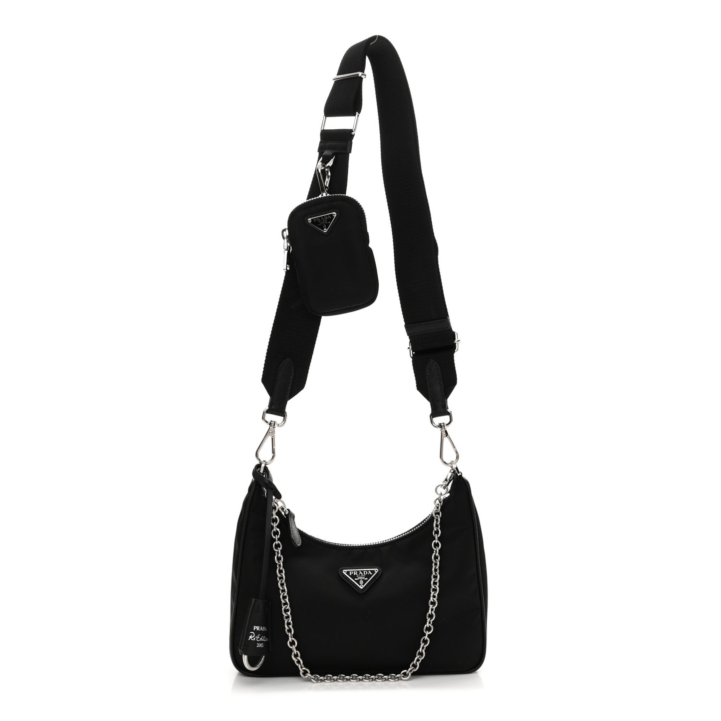 Nylon Re-Edition 2005 Shoulder Bag Black