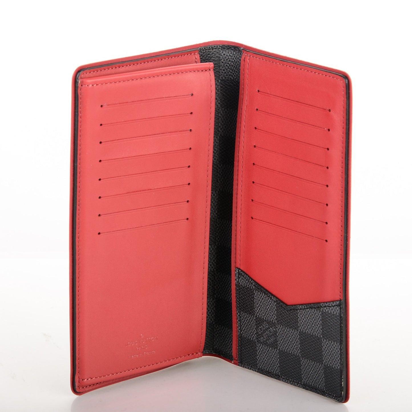 Damier Graphite Brazza Wallet Bordeaux