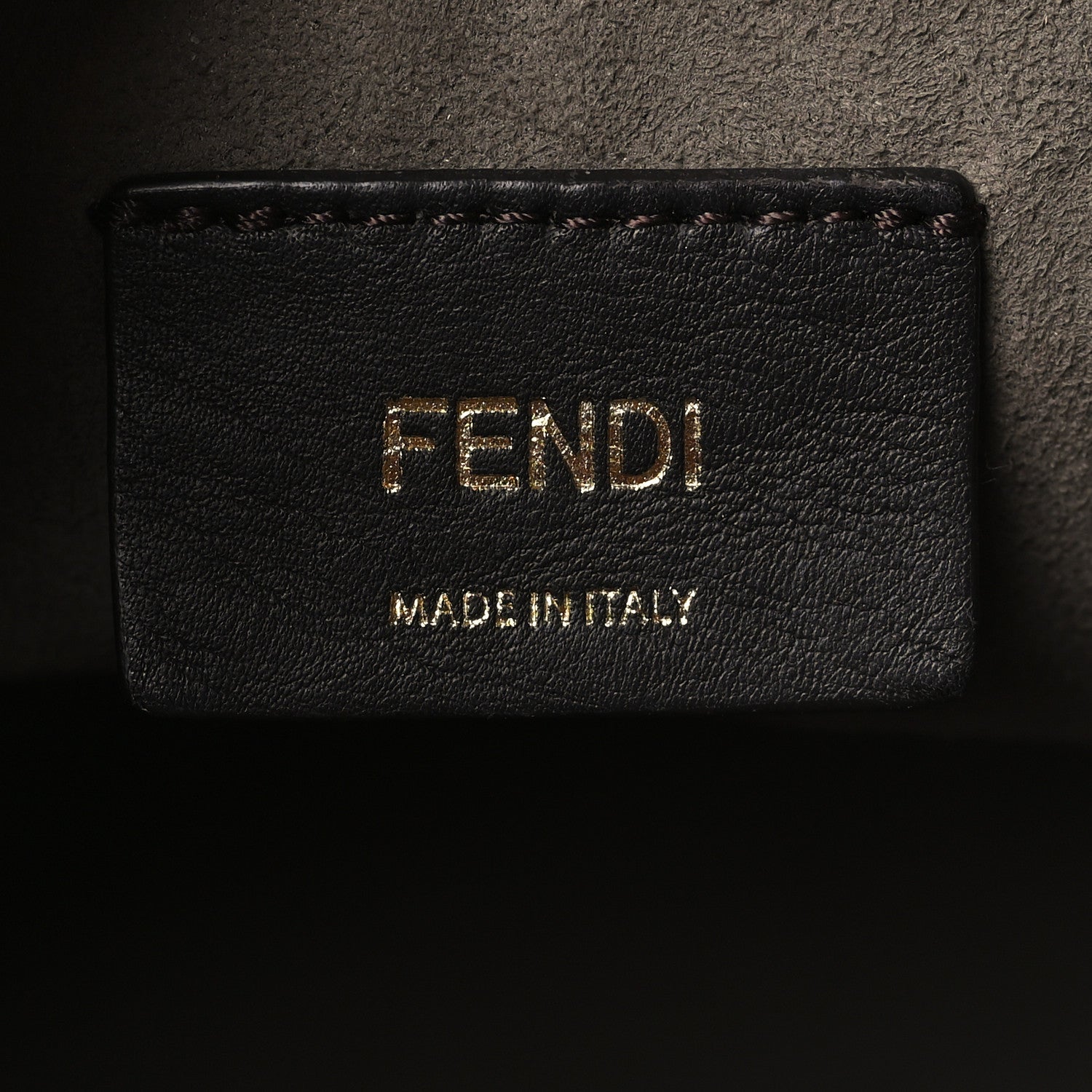 Fendi Vitello Century F is Fendi Eyebrow Monster Eyes Embossed Mini Mon Tresor Bucket Bag Black 5 of 8