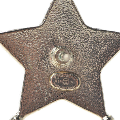 Chanel Metal Paris Dallas Star Stud Earrings Gold 4 of 5