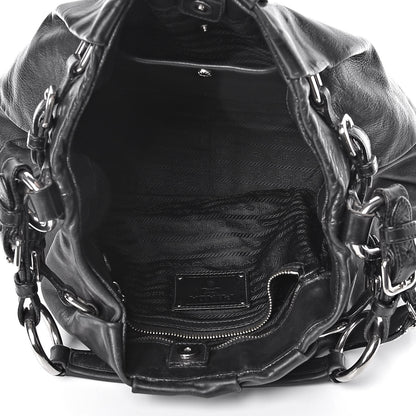 Prada Soft Calfskin Tote Black 5 of 13
