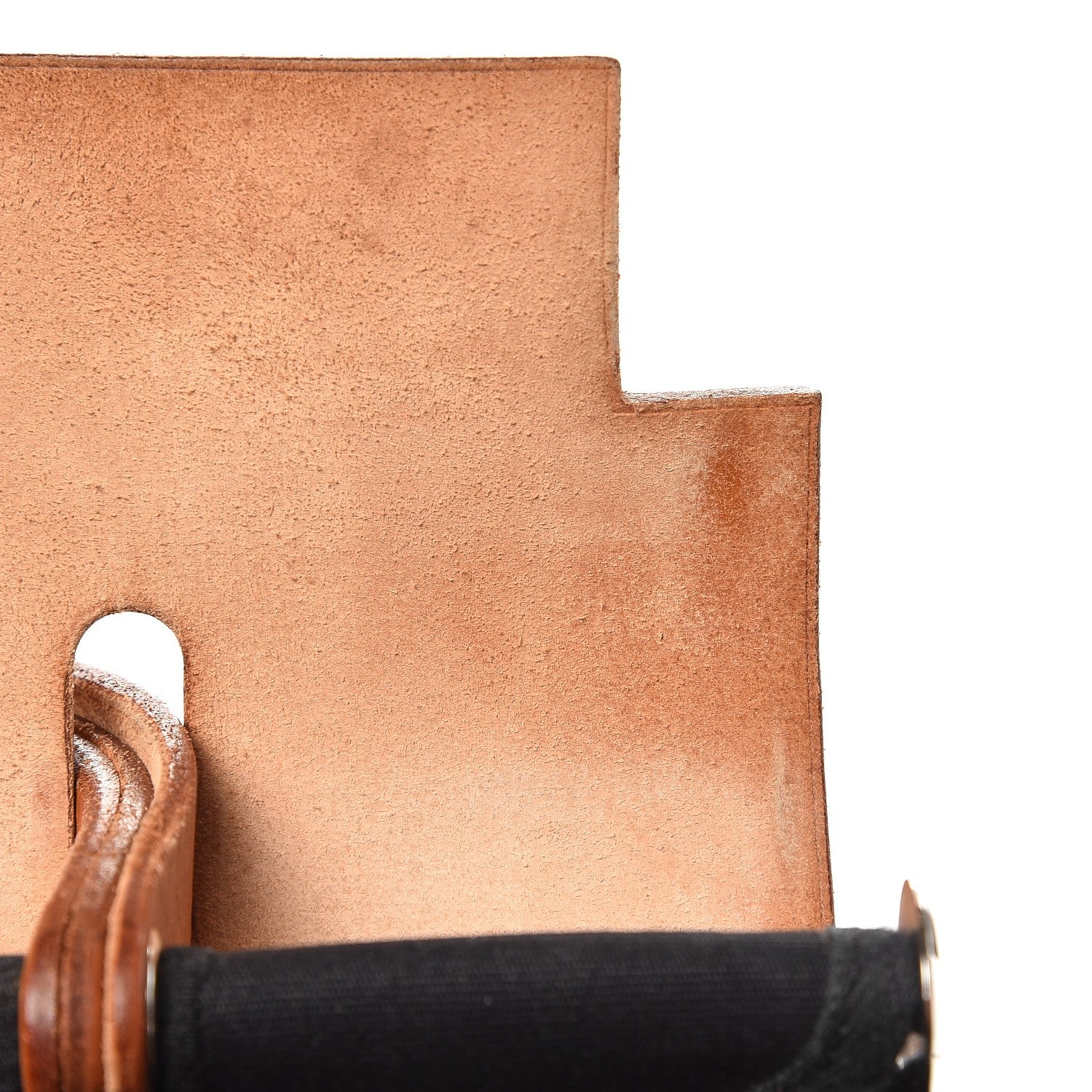 Hermes Toile Vache Calfskin Herbag 30 PM Bag Black 7 of 11