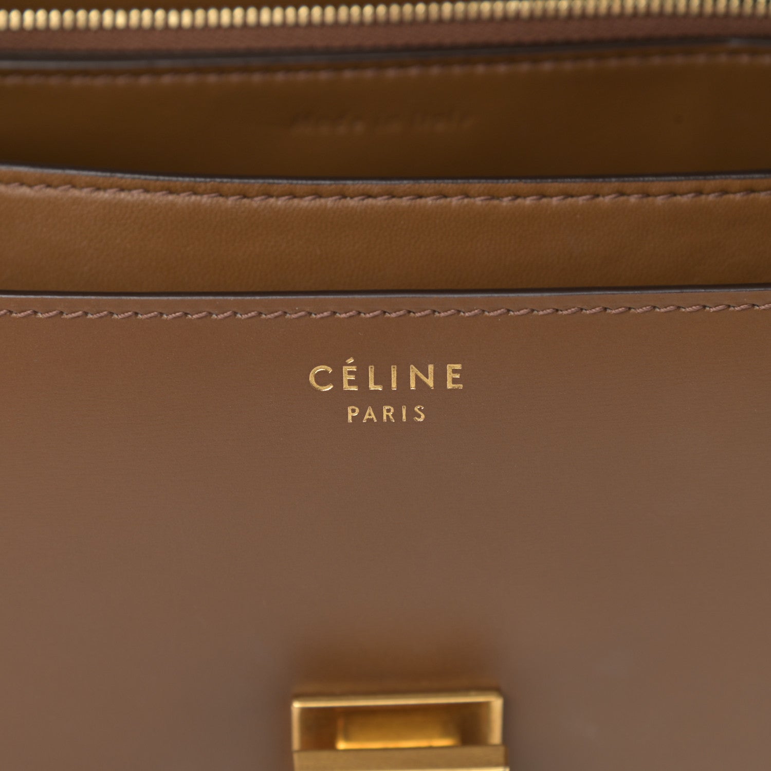 Celine Box Calfskin Medium Classic Box Flap Bag Camel 6 of 17