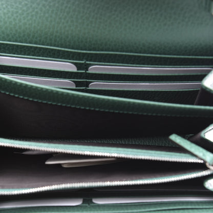 Gucci Calfskin Mini Dionysus Chain Wallet Emerald 4 of 11