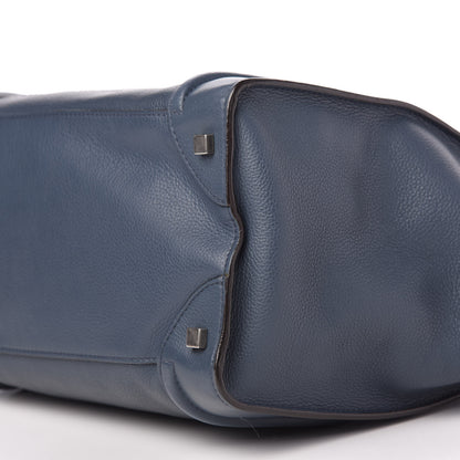 Celine Drummed Calfskin Mini Luggage Slate 7 of 9