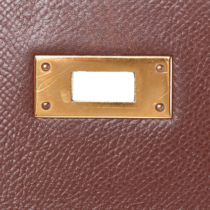Hermes Courchevel Retourne Kelly 32 Chocolate 28 of 37