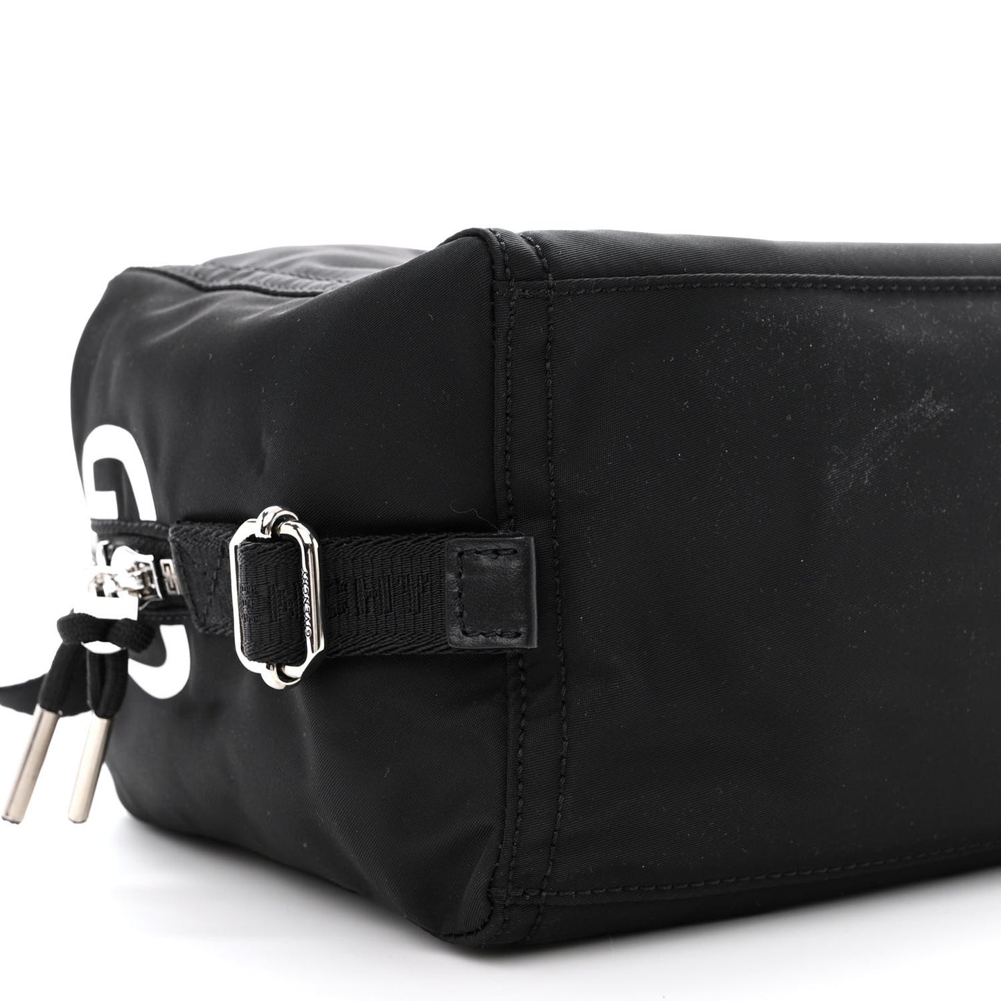 Nylon Small Pandora Mens Crossbody Black White