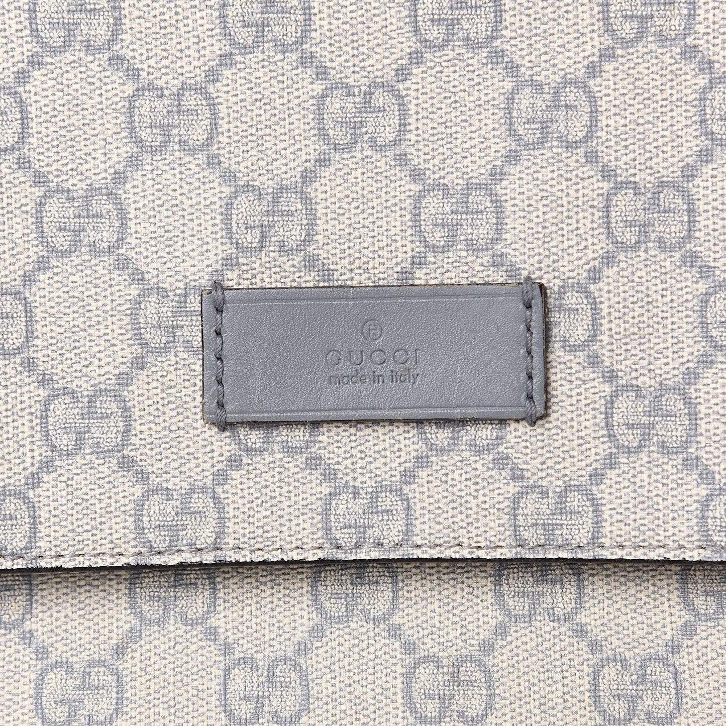 GG Plus Monogram Messenger Diaper Bag Ecru Grigio