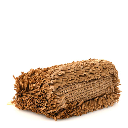 Chanel Raffia Fringe Nano Kelly Shopper Dark Beige 4 of 11