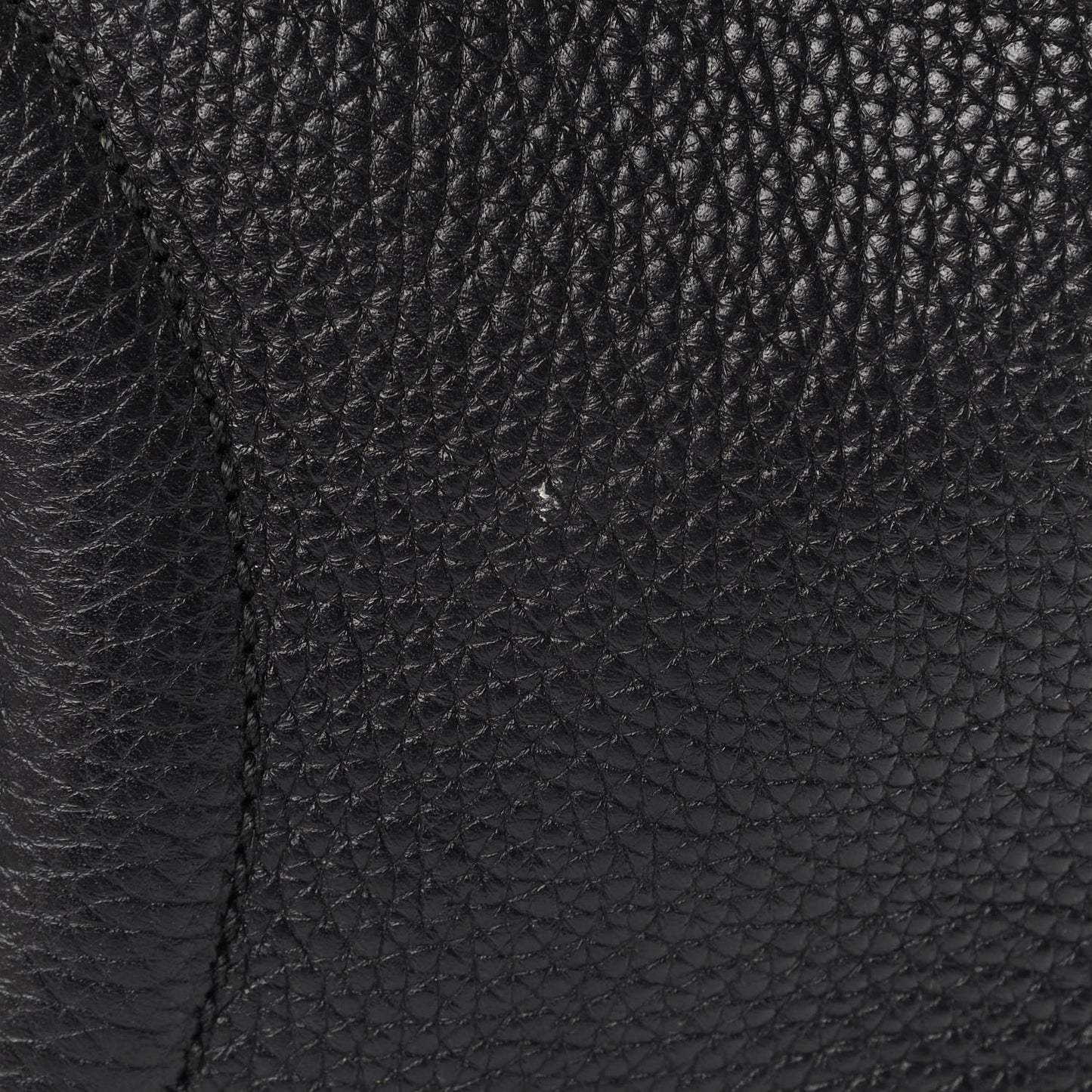 Pebbled Calfskin Medium Soho Chain Shoulder Bag Black