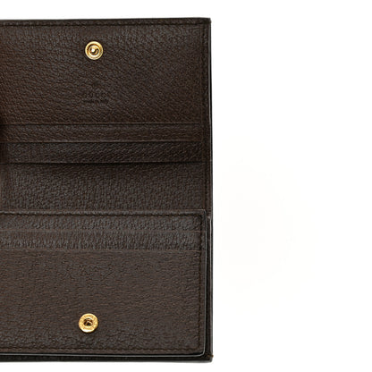 Gucci GG Supreme Monogram Web Ophidia Card Case Beige New Acero 5 of 7